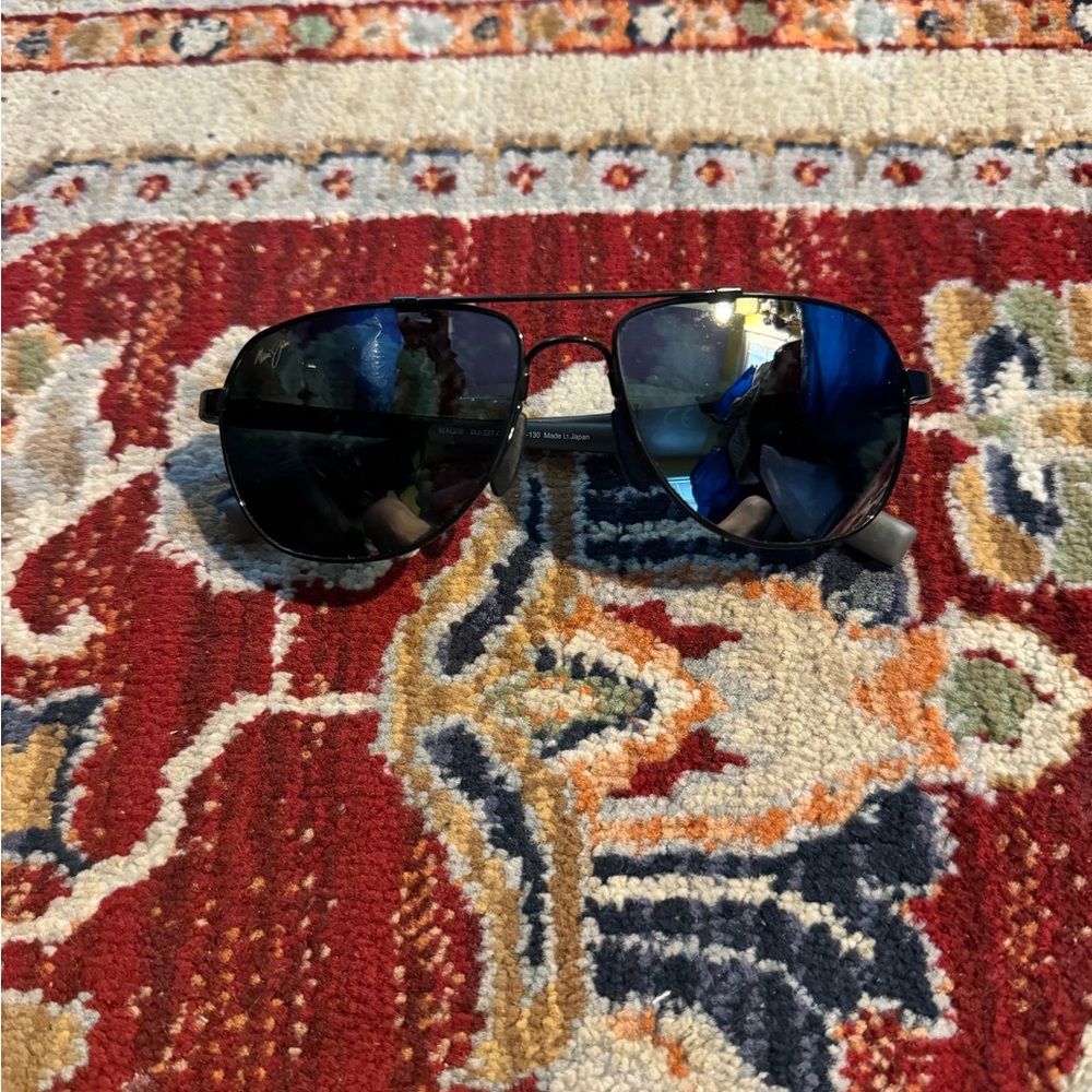 Maui Jim Sunglasses Guardrails MJ-327-02 Japan Black Polarized Unisex